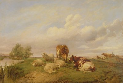 On Canterbury Meadows, 1861 by Thomas Sidney Cooper